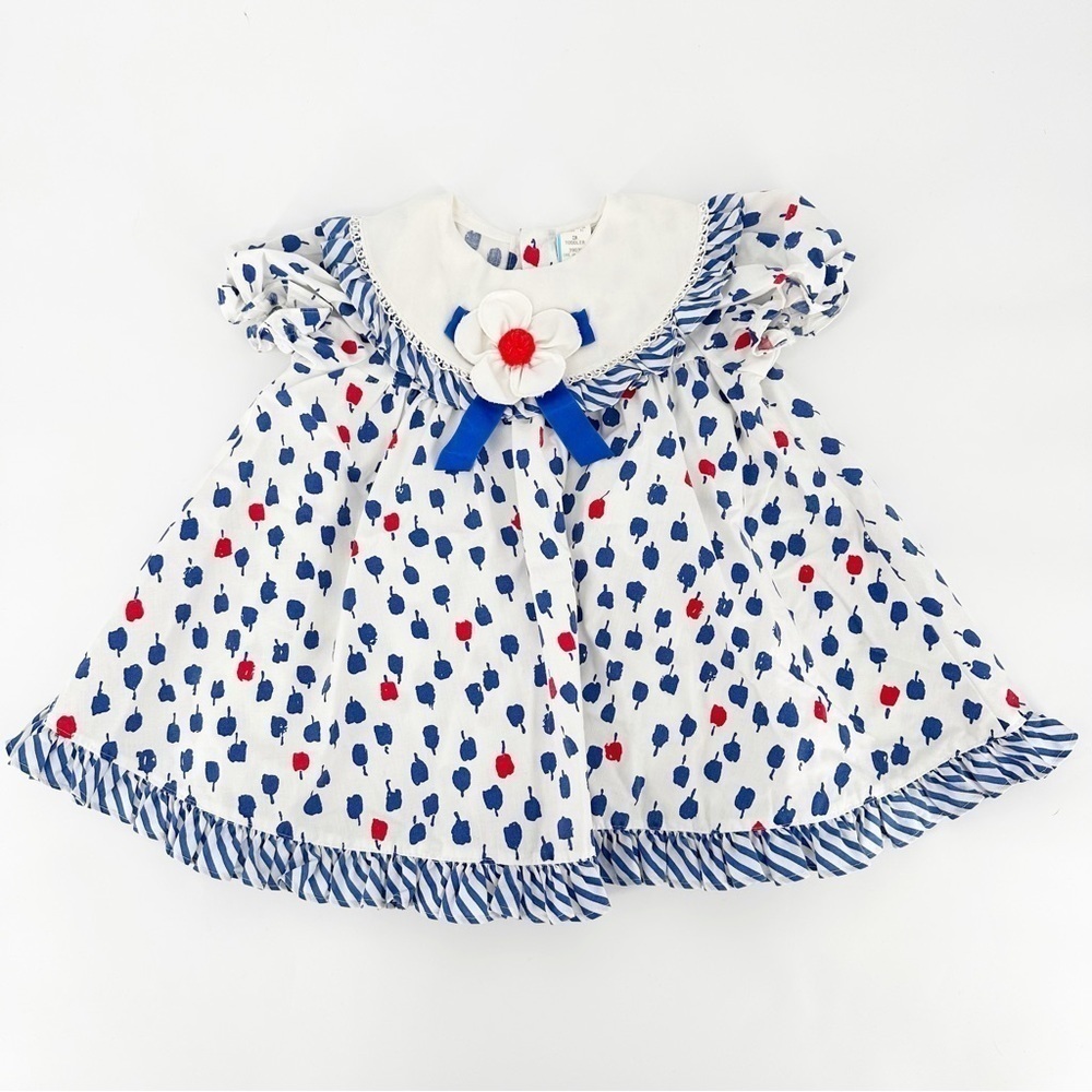 Vintage Floral Peter Pan Collar Toddler Dress 3T